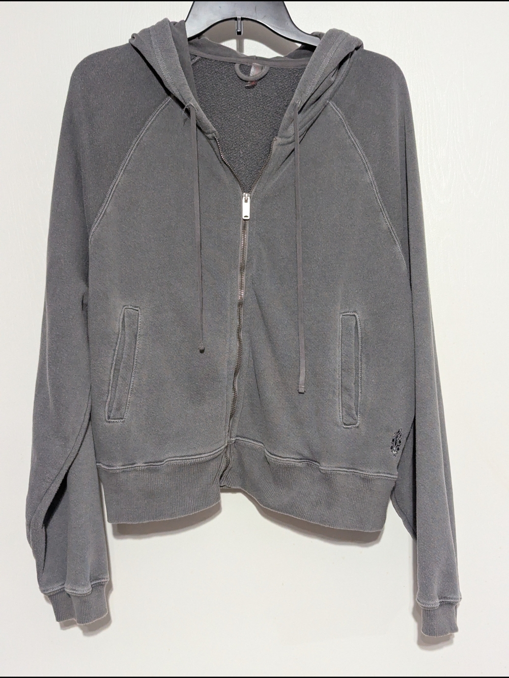 Set Free People Gray Cropped Zip Hoodie and Skort - Picture 7 of 11